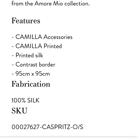 Camilla Catarina Spritz Silk Square Scarf - Picture 9 of 10